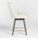 Jackie Bar Stool in Warm Cotton and Moderna Brown - AT203B-WMC - GreatFurnitureDeal