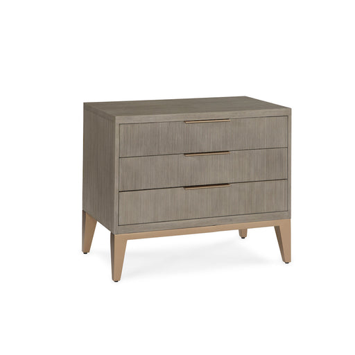 Caleb 3 Drawer Nightstand in Brushed Smoke - AT20901-BRS - GreatFurnitureDeal