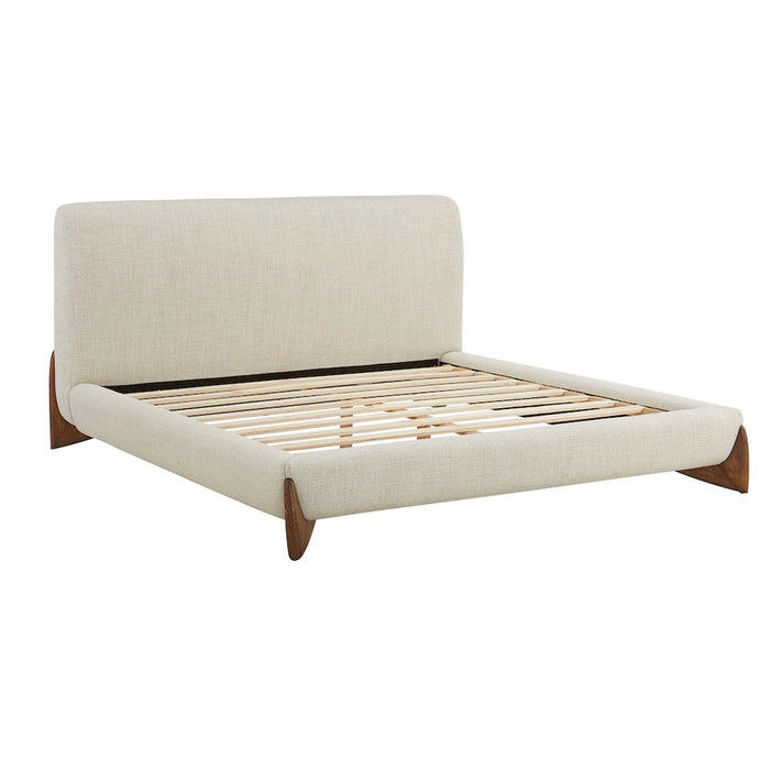 Crosby King Bed in Raw Sugar and Brushed Cypress - AT40260K-RWS/BDS - GreatFurnitureDeal