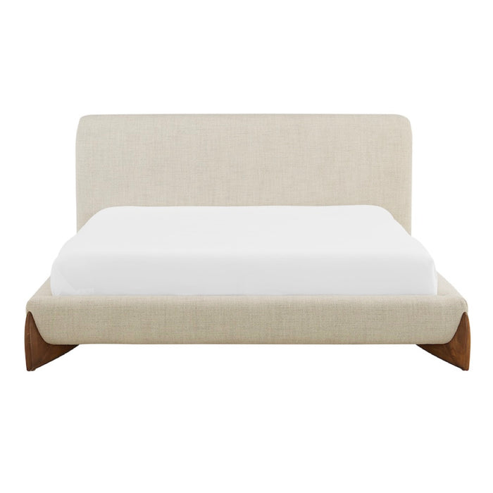 Crosby King Bed in Raw Sugar and Brushed Cypress - AT40260K-RWS/BDS - GreatFurnitureDeal