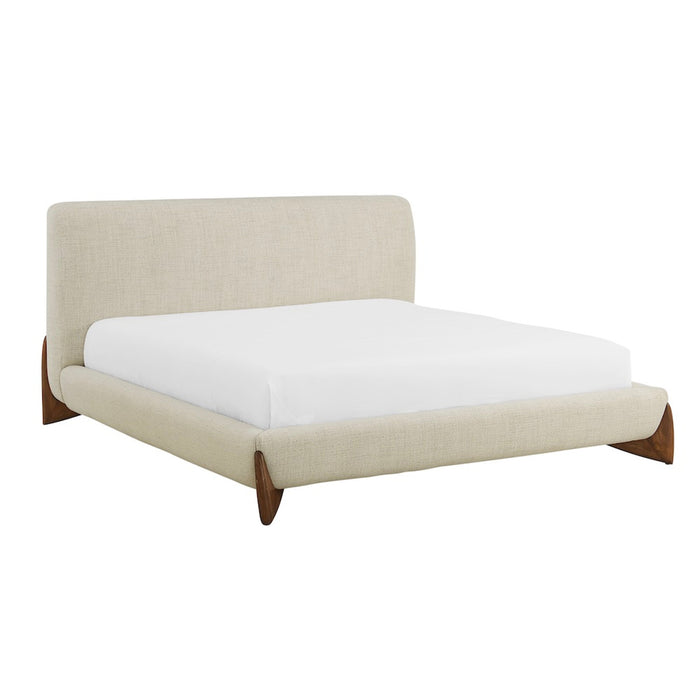 Crosby King Bed in Raw Sugar and Brushed Cypress - AT40260K-RWS/BDS - GreatFurnitureDeal