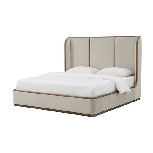 Cameron Queen Bed in Cashmere Dove and Medium Mocha - AT40320Q-CRD/MDM - GreatFurnitureDeal