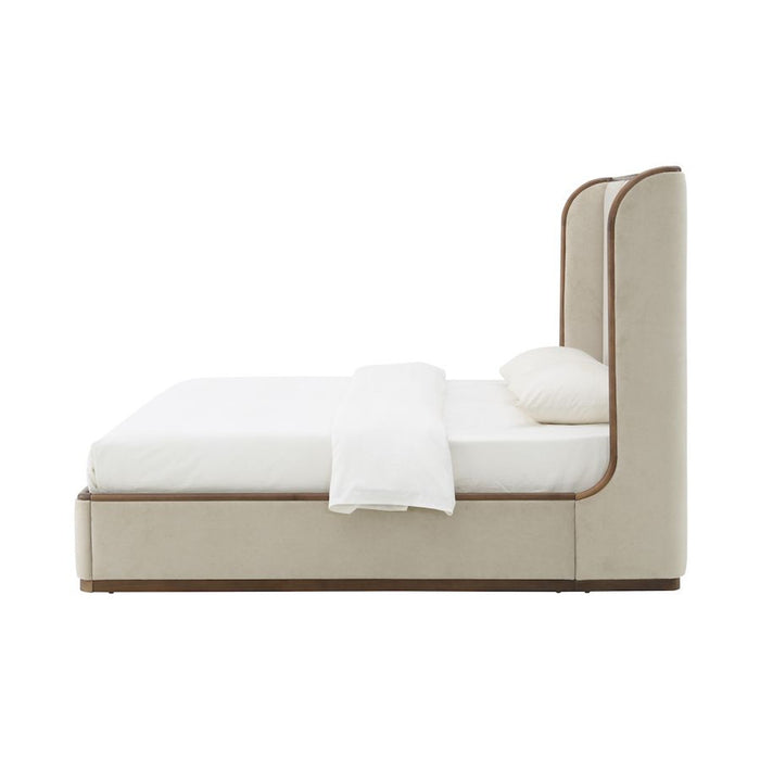 Cameron King Bed in Cashmere Dove and Medium Mocha - AT40320K-CRD/MDM - GreatFurnitureDeal