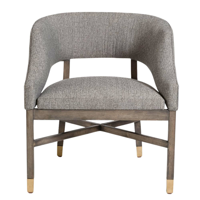 Wyatt Dining Chair in Modern Tweed and Distressed Beechwood - AT9028-MT - GreatFurnitureDeal