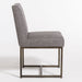 Griffin Dining Chair in Textured Concrete and Aged Bronze - AT9030-TC - GreatFurnitureDeal