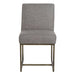 Griffin Dining Chair in Textured Concrete and Aged Bronze - AT9030-TC - GreatFurnitureDeal