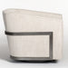 Blaine Occasional Swivel Chair in Everest Frost and Blackened Nickel - AT9044-ETF - GreatFurnitureDeal