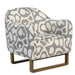 Fitz Occasional Chair in Greige Graphic and French Oak - AT9048-GEG - GreatFurnitureDeal