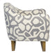 Fitz Occasional Chair in Greige Graphic and French Oak - AT9048-GEG - GreatFurnitureDeal
