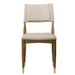 Finn Dining Chair in Subtle Beige and Warm Walnut - AT907-SBE - GreatFurnitureDeal