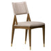 Finn Dining Chair in Subtle Beige and Warm Walnut - AT907-SBE - GreatFurnitureDeal