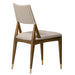 Finn Dining Chair in Subtle Beige and Warm Walnut - AT907-SBE - GreatFurnitureDeal