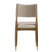 Finn Dining Chair in Subtle Beige and Warm Walnut - AT907-SBE - GreatFurnitureDeal
