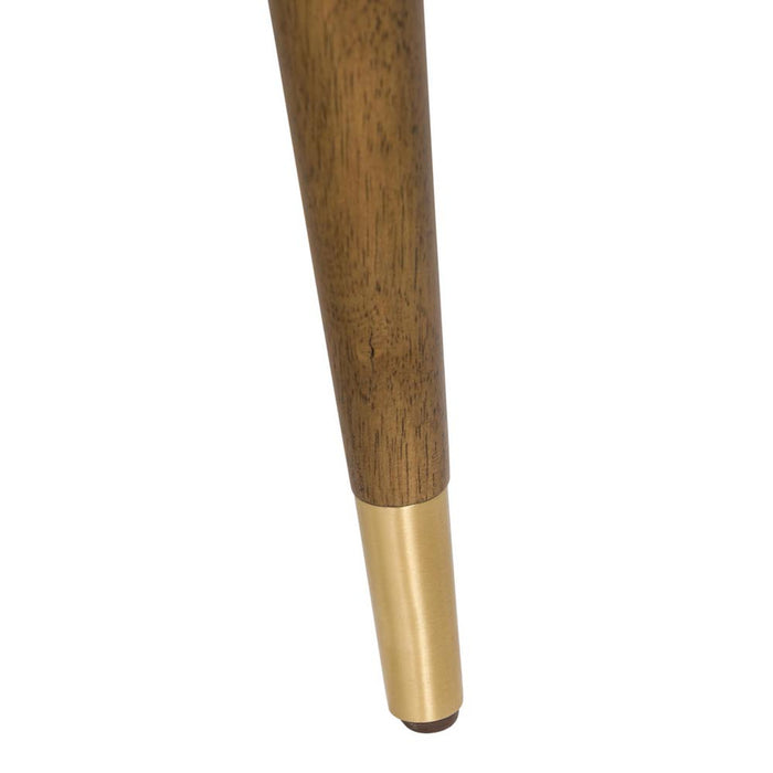 Finn Dining Chair in Subtle Beige and Warm Walnut - AT907-SBE - GreatFurnitureDeal