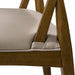 Finn Dining Chair in Subtle Beige and Warm Walnut - AT907-SBE - GreatFurnitureDeal