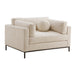 Pike Occasional Chair in Coastal Sand and Matte Charcoal - AT9070-CLS/MC - GreatFurnitureDeal