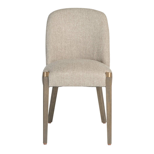 Reston Dining Chair in Woven Bisque and Distressed Beechwood - AT910-WNB - GreatFurnitureDeal