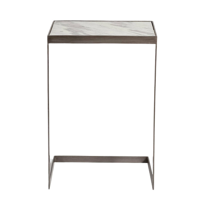 Laguna Accent Table in Siena Marble and Burnished Riviera - AT9211-BRF - GreatFurnitureDeal