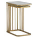 Retro Nesting Tables in Cloud Marble and Antique Brass, sold as a pair - AT9225-CM/ABF - GreatFurnitureDeal