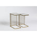 Retro Nesting Tables in Cloud Marble and Antique Brass, sold as a pair - AT9225-CM/ABF - GreatFurnitureDeal