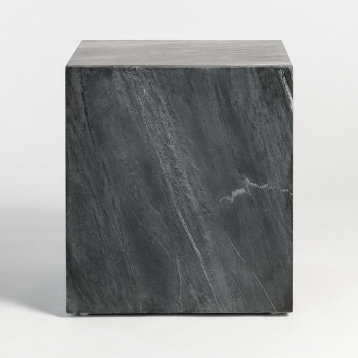 Lennox End Table in Storm Cloud Marble - AT9239-SMC - GreatFurnitureDeal