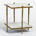 Ren End Table in Cloud Marble and Refined Brass - AT9251-CM/RBF - GreatFurnitureDeal