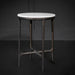 Baron End Table in Cloud Marble and Antique Bronze - AT9254-CM/ABZ - GreatFurnitureDeal