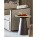 Brynn Accent Table in Warm Travertine and Dark Cinder - AT9266-DKC/WMT - GreatFurnitureDeal