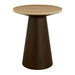 Brynn Accent Table in Warm Travertine and Dark Cinder - AT9266-DKC/WMT - GreatFurnitureDeal