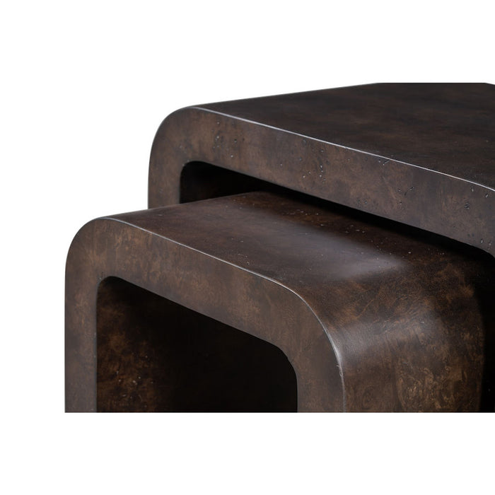 Brea Nesting Tables in Chocolate Burl - AT9282-CTB - GreatFurnitureDeal