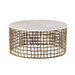 Lars Coffee Table in Cloud Marble and Refined Brass - AT9361-CM/RBF - GreatFurnitureDeal