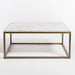 Beckett Coffee Table in Cloud Marble and Antique Brass - AT9391-CM/ABF - GreatFurnitureDeal