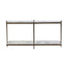Ren Console Table in Cloud Marble and Refined Brass - AT9451-CM/RBF - GreatFurnitureDeal