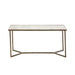 Kai Console Table in Cloud Marble and Gunmetal - AT9453-CM/GMF - GreatFurnitureDeal