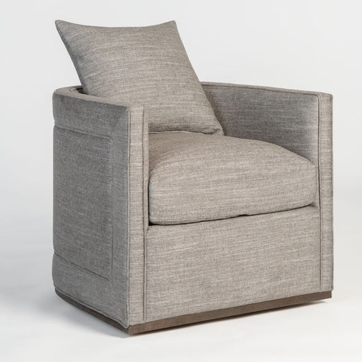 Landon Swivel Occasional Chair in Smokey Flax and Dark Grain Mocha - AT9605-SKF - GreatFurnitureDeal