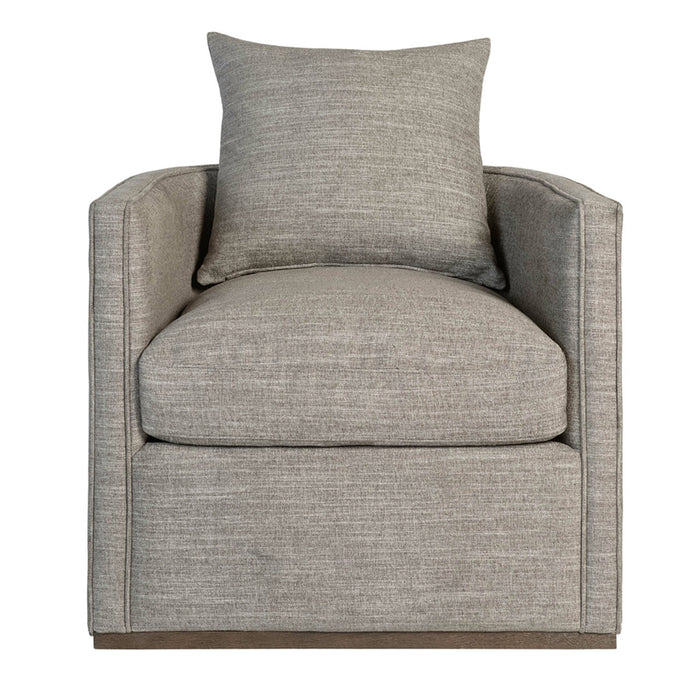 Landon Swivel Occasional Chair in Smokey Flax and Dark Grain Mocha - AT9605-SKF - GreatFurnitureDeal