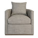 Landon Swivel Occasional Chair in Smokey Flax and Dark Grain Mocha - AT9605-SKF - GreatFurnitureDeal