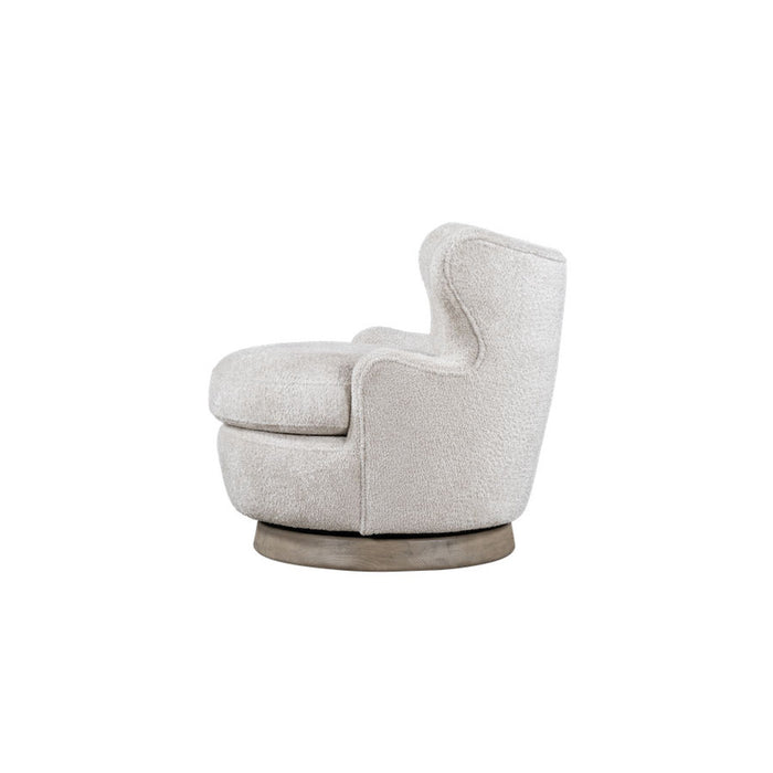 Luna Occasional Swivel Chair in Feathered Steel - AT9617-FDS/DDS - GreatFurnitureDeal