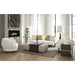 Blair Ottoman in Subtle Chalk and Dark Cinder - AT9708-SCH/DKC - GreatFurnitureDeal