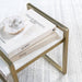Santa Barbara Nesting Tables in Cloud Marble and Antique Brass, sold as a pair - AT9222-CM/ABF - GreatFurnitureDeal