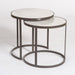 Beverley Nesting Tables in Siena Marble and Matte Charcoal, sold as a pair - AT9217-SM/MC - GreatFurnitureDeal
