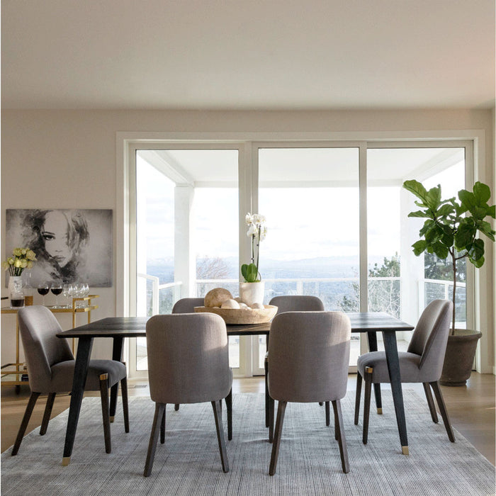Brighton Dining Table in Brushed Carbon - AT60091-BDC - GreatFurnitureDeal