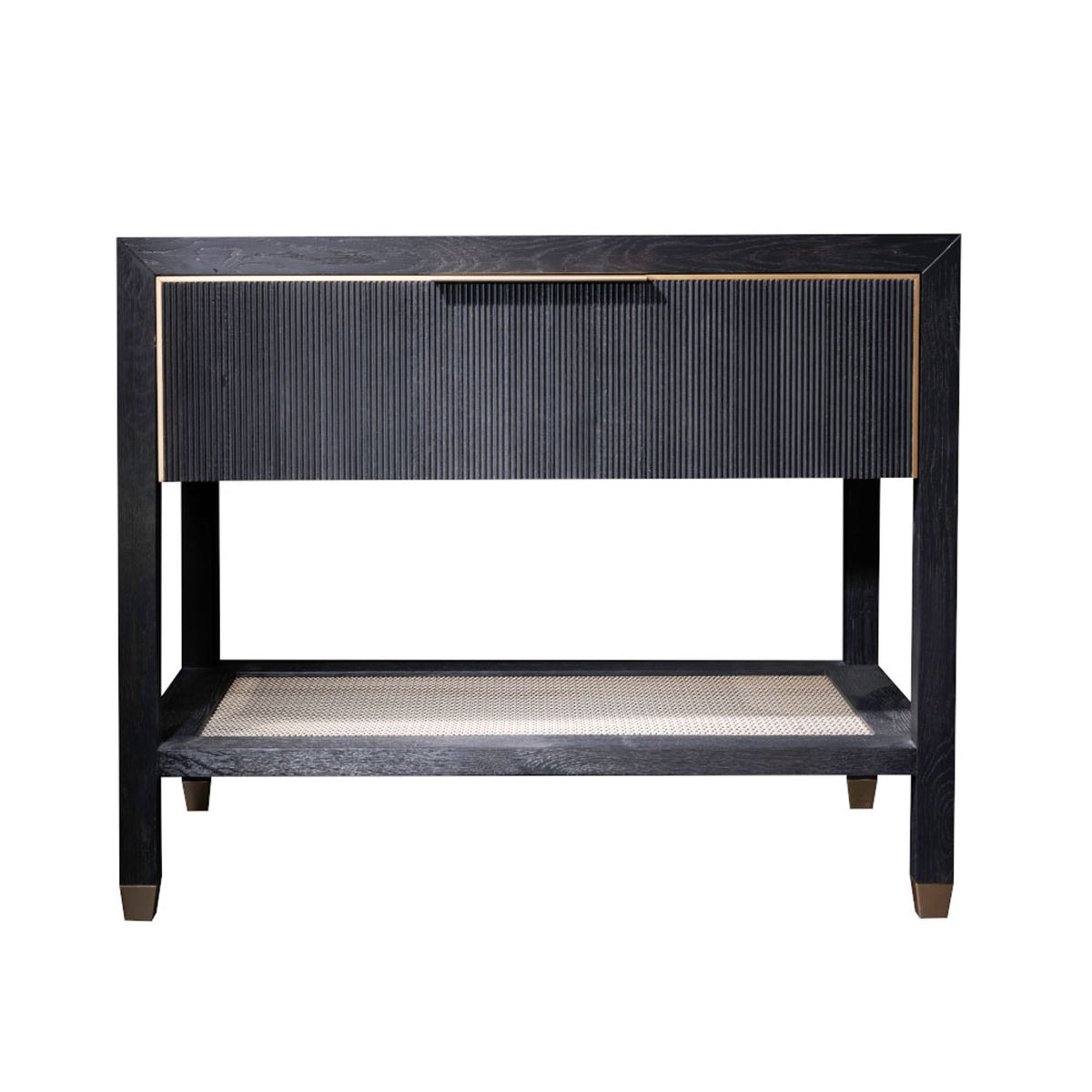 Caleb 1 Drawer Nightstand in Onyx Oak
