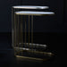 Retro Nesting Tables in Cloud Marble and Antique Brass, sold as a pair - AT9225-CM/ABF - GreatFurnitureDeal
