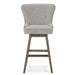 Rockwell Swivel Counter Stool in Salt and Pepper Boucle - AT018C-SPB/DDS - GreatFurnitureDeal