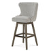 Rockwell Swivel Counter Stool in Salt and Pepper Boucle - AT018C-SPB/DDS - GreatFurnitureDeal