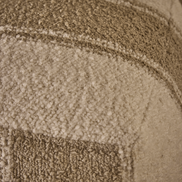 Barret Small Pouf Ottoman in Froth Toffee - AT071-FRT - GreatFurnitureDeal