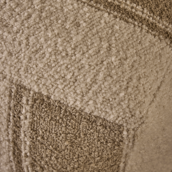 Barret Small Pouf Ottoman in Froth Toffee - AT071-FRT - GreatFurnitureDeal