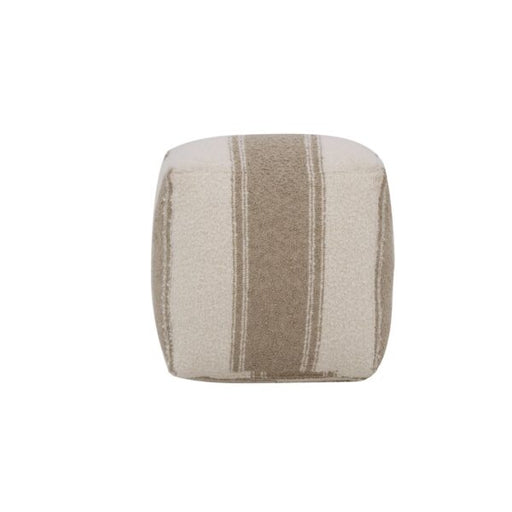 Barret Small Pouf Ottoman in Froth Toffee - AT071-FRT - GreatFurnitureDeal