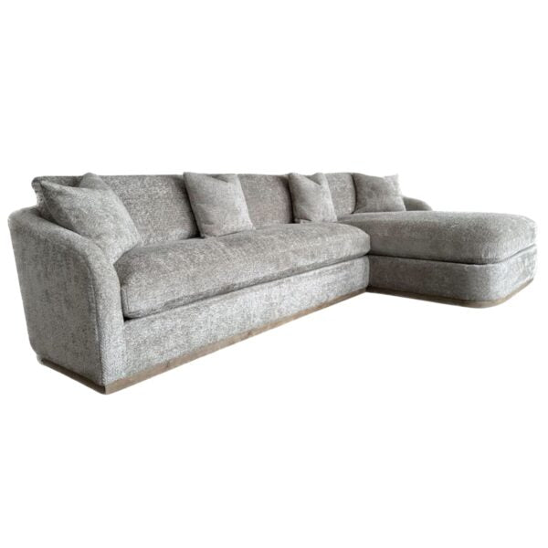 RAF Beckham Sectional in Fethered Steel - AT15102-FDS - GreatFurnitureDeal